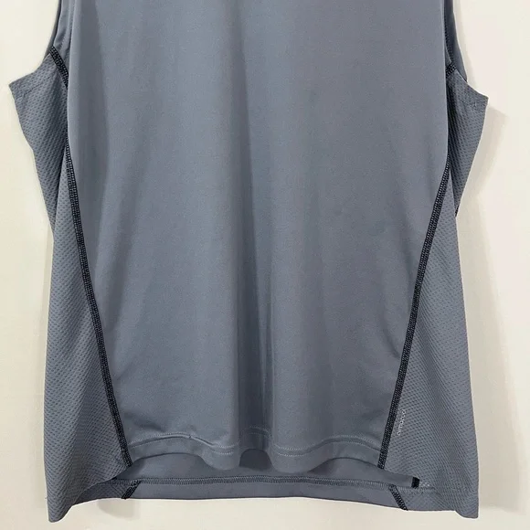 Adidas Gray Stripe Performance Muscle Tee - Picture 3 of 7